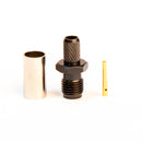 SMA Type Female Black Crimp connector for LMR195, RG58