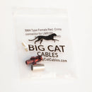 SMA Type Female Red Crimp connector for LMR195, RG58