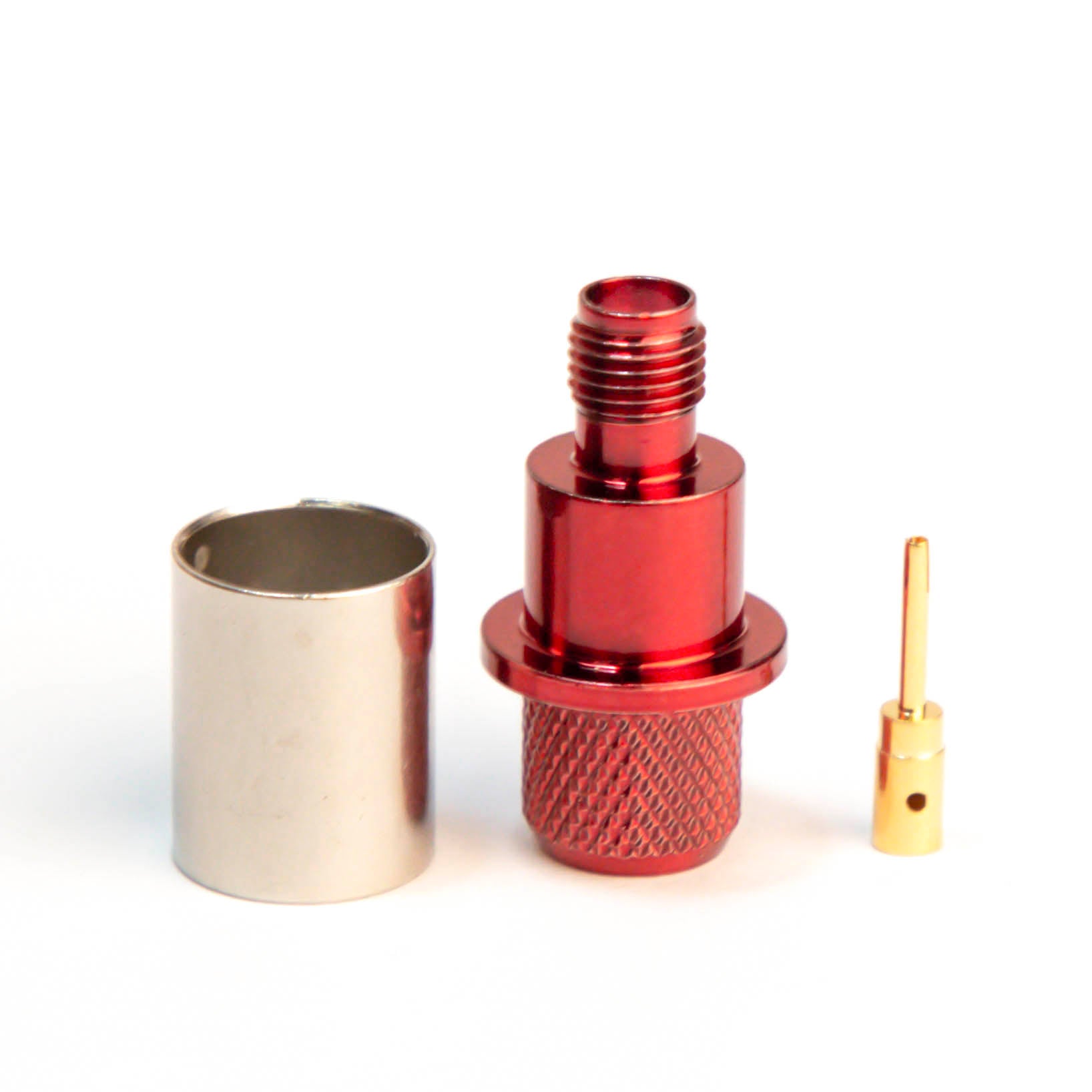 5 Stück SMA Stecker Crimpverbinder Für LMR400 / RG8 – Vergoldet Für Stabile RF-Verbindungen