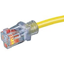 25 Foot 14 AWG Construction/Outdoor Extension Cord Yellow With Indicator Light
