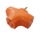 3 Outlet Grounded Power Tap Orange