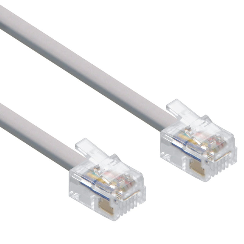 14 Foot RJ12 (6p6c) 6 conductor Modular Telephone Cable Reverse