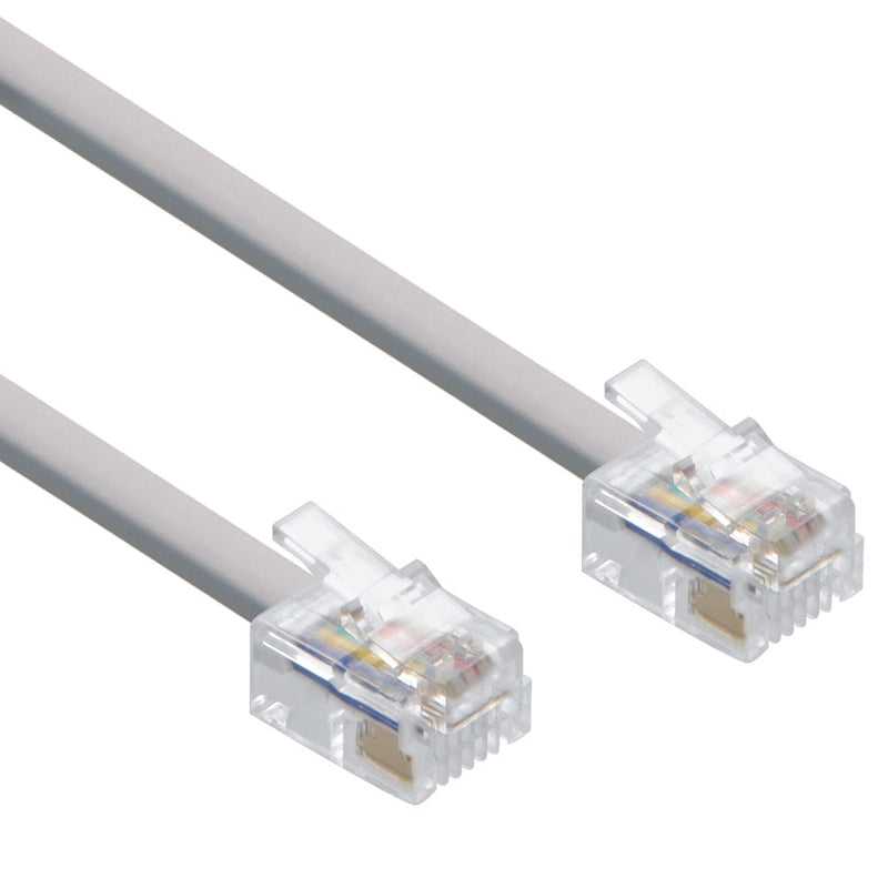 25 Foot RJ12 (6p6c) 6 conductor Modular Telephone Cable Straight