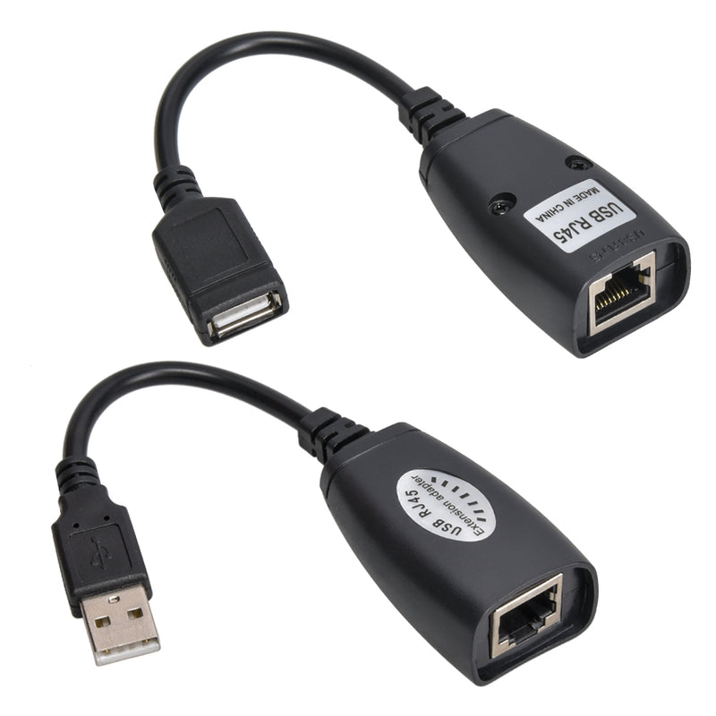 USB Extender Via Single RJ45 Ethernet USB 2.0 - Up to 150 Foot