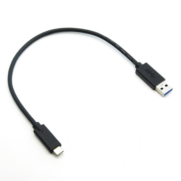 1 Foot USB Type C Male to USB3.0 (G1) A-Male Cable