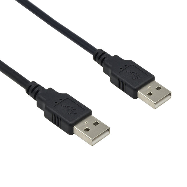 6 Foot USB 2.0 A Male to A Male Black