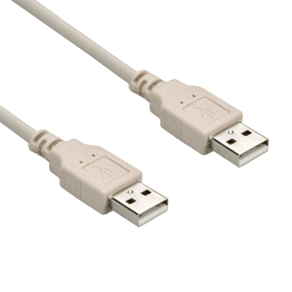 6 Foot USB 2.0 A Male to A Male Ivory