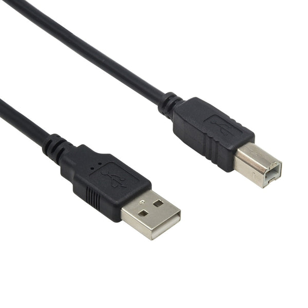 15 Foot A Male to B Male USB 2.0 Cable Black