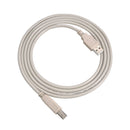 10 Foot A Male to B Male USB 2.0 Cable Ivory