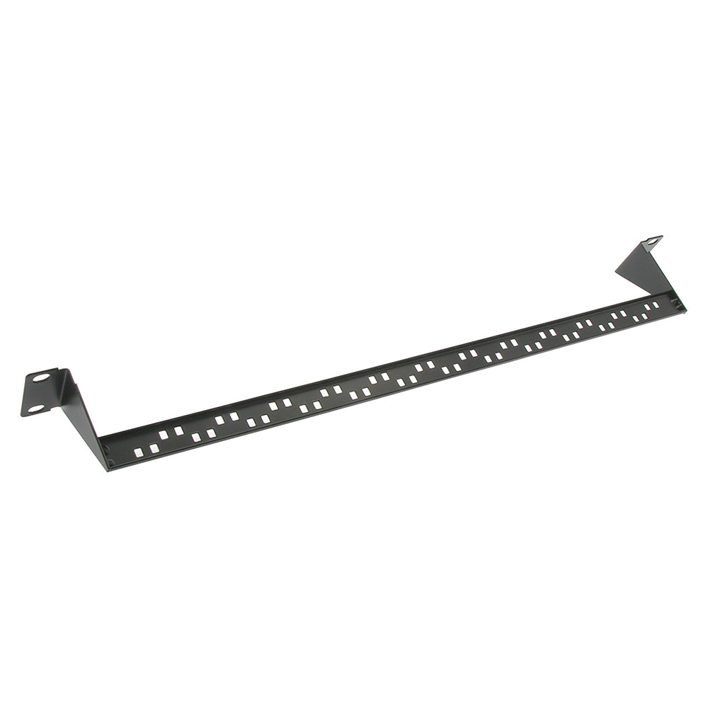19in Rack Bars Patch Panel Support Bar Back in Black for 19 inch Racks