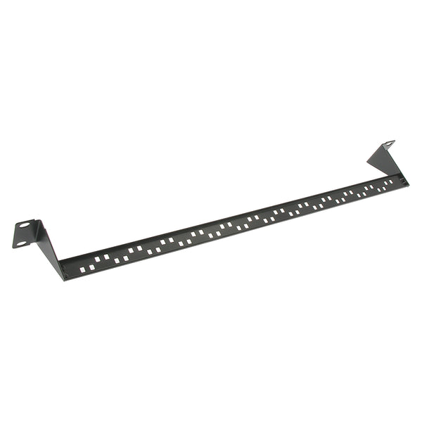 Patch Panel Support Bar Back in Black for 19 inch Racks