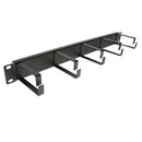 2U Cable Management Panel with Metal D-Rings for 19 inch Racks