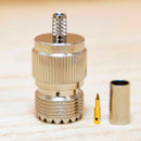 UHF / SO239 Type Female Solder connector for LMR195 and RG58 - TAA compliant