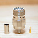 UHF / SO239 Type Female Solder connector for LMR195 and RG58 - TAA compliant