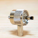 UHF / PL250 Type Male Solder connector for LMR195 and RG58 - TAA Compliant