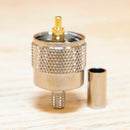 UHF / PL259 Type Male Crimp connector for LMR195 and RG58 - TAA Compliant