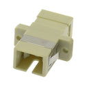 SC/UPC Multimode Simplex Fiber Adapter / Coupler with Flange - Beige