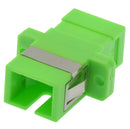 SC/APC Singlemode Simplex Fiber Adapter / Coupler with Flange - Green