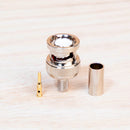 BNC Male Crimp Connector for RG58 and LMR-195 TAA Compliant