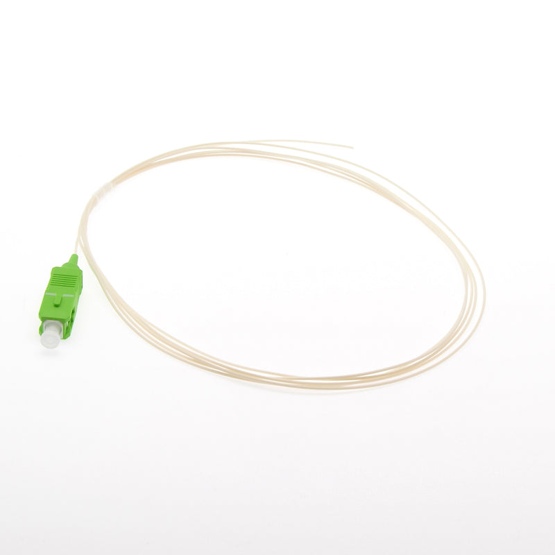 2 meter SC/APC Simplex Singlemode LSZH Pigtail White