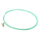 2 meter LC/UPC OM4 Multimode Pigtail Aqua