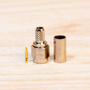 SMA Male Crimp Connector for LMR-195, RG-58 and RG-141 TAA Compliant