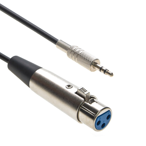 6 Foot XLR Female to 3.5mmm TRS (Balanced Audio) Male Cable