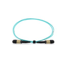 1 meter Senko MPO/UPC F/F 12-Fiber Type A OM3 Multimode Fiber Optic Cable Aqua