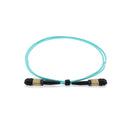 10 meter Senko MPO/UPC F/F 12-Fiber Type A OM3 Multimode Fiber Optic Cable Aqua