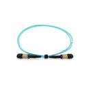30 meter Senko MPO/UPC F/F 12-Fiber Type A OM3 Multimode Fiber Optic Cable Aqua