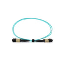 2 meter Senko MPO/UPC F/F 12-Fiber Type A OM3 Multimode Fiber Optic Cable Aqua