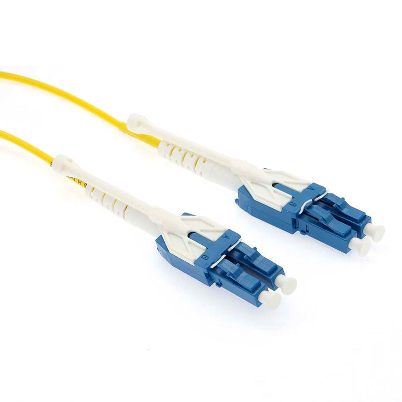 15 meter LC/LC - UPC - Singlemode - Uniboot with Pull Push Tab- Duplex OFNR Fiber Optic Patch Cable