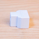 RJ45 Inline Splitter One Female Split to Two Female White