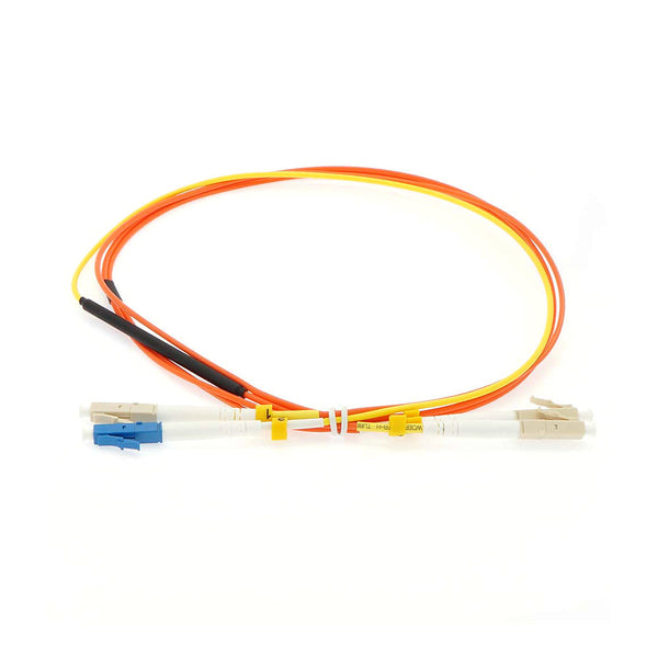 3 Meter Singlemode LC to OM2 LC Duplex Mode Conditioning Fiber Optic Patch Cable