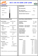 1000 Foot Low Loss 195 Coaxial Cable. LMR-195 Equivalent Coaxial Cable - Black