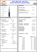 1000 Foot Direct Burial Low Loss 400 Coaxial Cable. LMR-400 Equivalent Coaxial Cable - Black