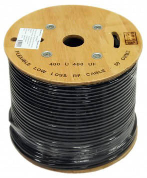 1000 Foot. Ultraflex Low Loss 400 Coaxial Cable. LMR-400 Equivalent Coaxial Cable - Black