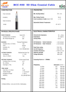 100 Foot Low Loss 400 Coaxial Cable. LMR-400 Equivalent Coaxial Cable - Black