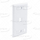 WAVENET FLUSH MOUNTING STYLE w/ ID WINDOW LABEL FACEPLATES PORT 1/2/3/4/6 (25-PACKS)
