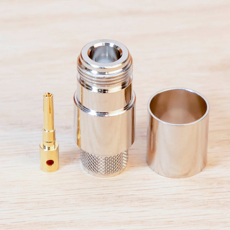 N Female Crimp connector for LMR-600 TAA Compliant
