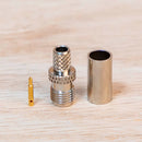 Reverse Polarity SMA Female Crimp Connector for RG-58, RG-141 and LMR-195 TAA Compliant