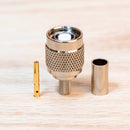 Reverse Polarity TNC Male Connector for RG-58 and LMR-195 TAA Compliant