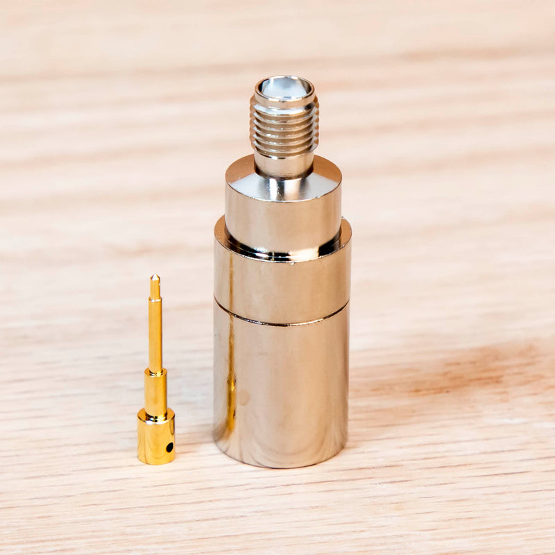 Reverse Polarity SMA Female Crimp Crimp connector for LMR-400 and Belden 9913 TAA Compliant