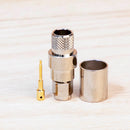 SMA Male Crimp Connector for LMR400 and Belden 9913 TAA Compliant