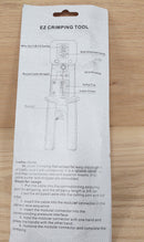 RJ45 Crimp Tool for Pass Through Connectors. Easy RJ45 Connectors