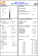 50 Foot Low Loss FR 195 Coaxial Cable. LMR-195 Equivalent Coaxial Cable - Black